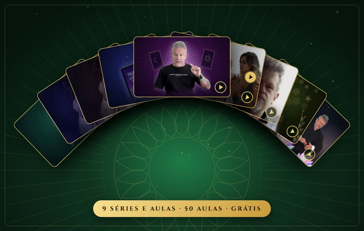 As séries e aulas gratuitas de Otávio Leal: Meditação, Astrologia, Mapa Astral, Tarô, Reiki, Tantra e Naturopatia