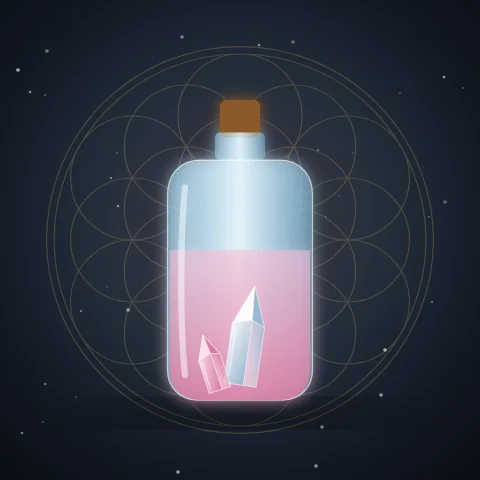 Elixir: forma de cristal estudada no curso Cristais e Gemas de Otávio Leal