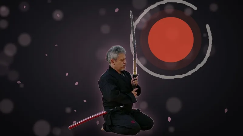 Kataná e bokken no curso Bushidô Reiki de Otávio Leal