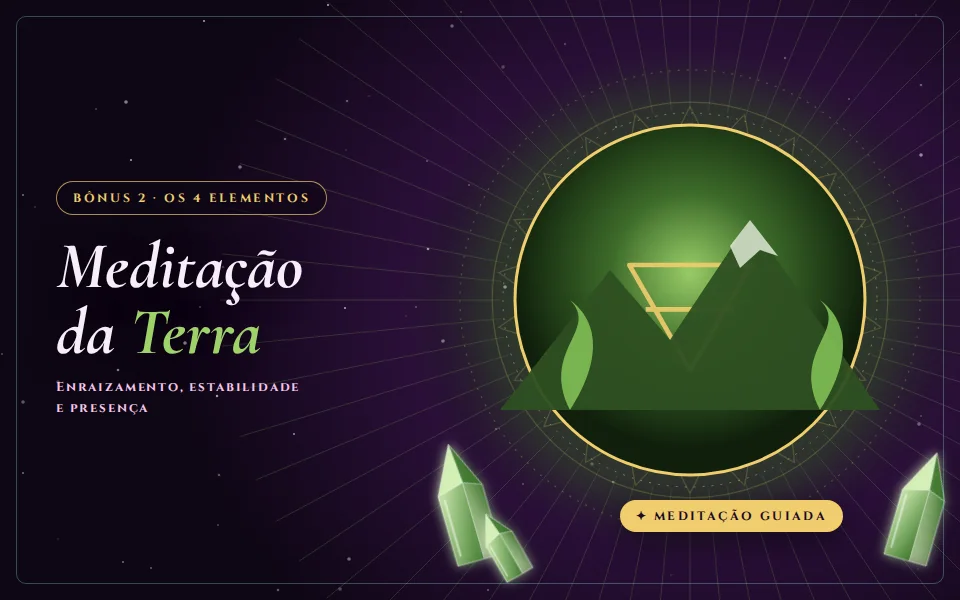 Bônus 2 do curso Reiki com Cristais: Meditação da Terra, meditação guiada por Otávio Leal