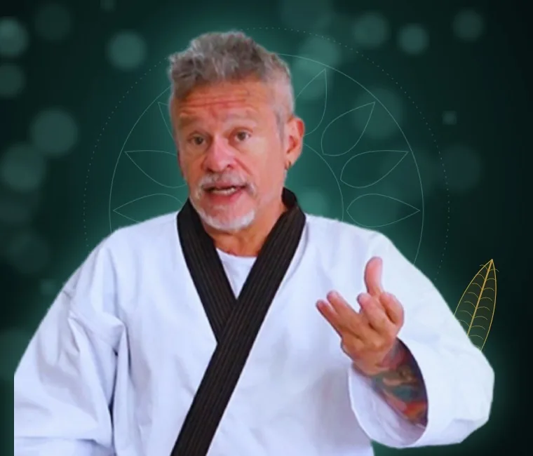 Otávio Leal ensinando práticas xamânicas