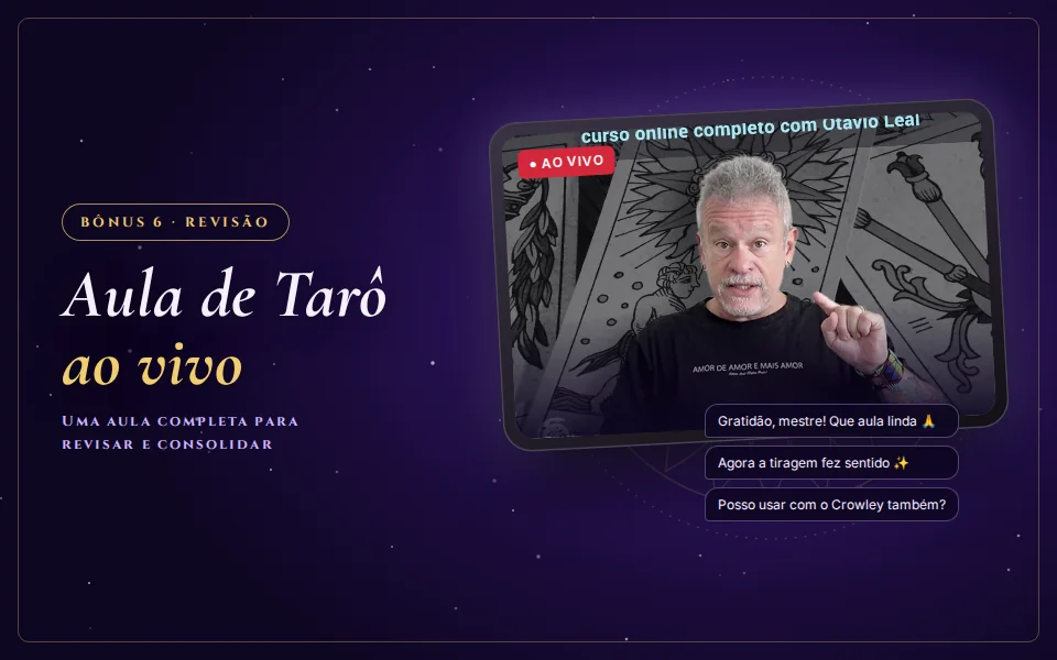 Bônus 6 · Revisão da Formação em Tarô: Aula de Tarô ao vivo