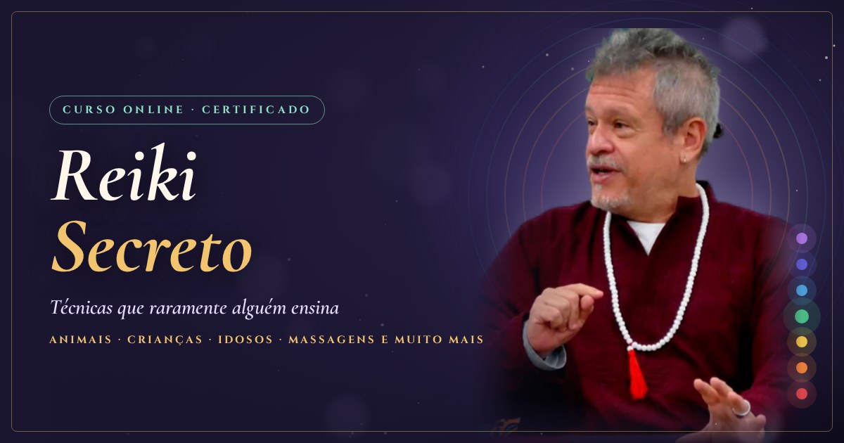 Reiki Secreto com Otávio Leal (Dhyan Prem) e Larissa Ananda: técnicas que raramente alguém ensina