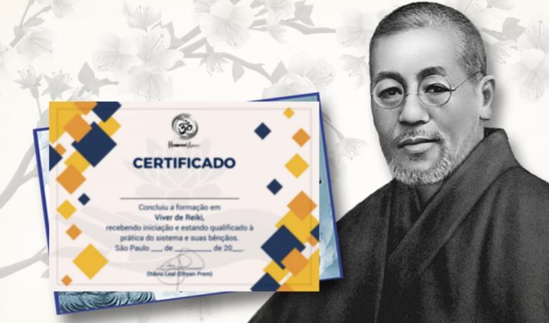 Certificado da Formação Viver de Reiki emitido pela Escola Humani Amor